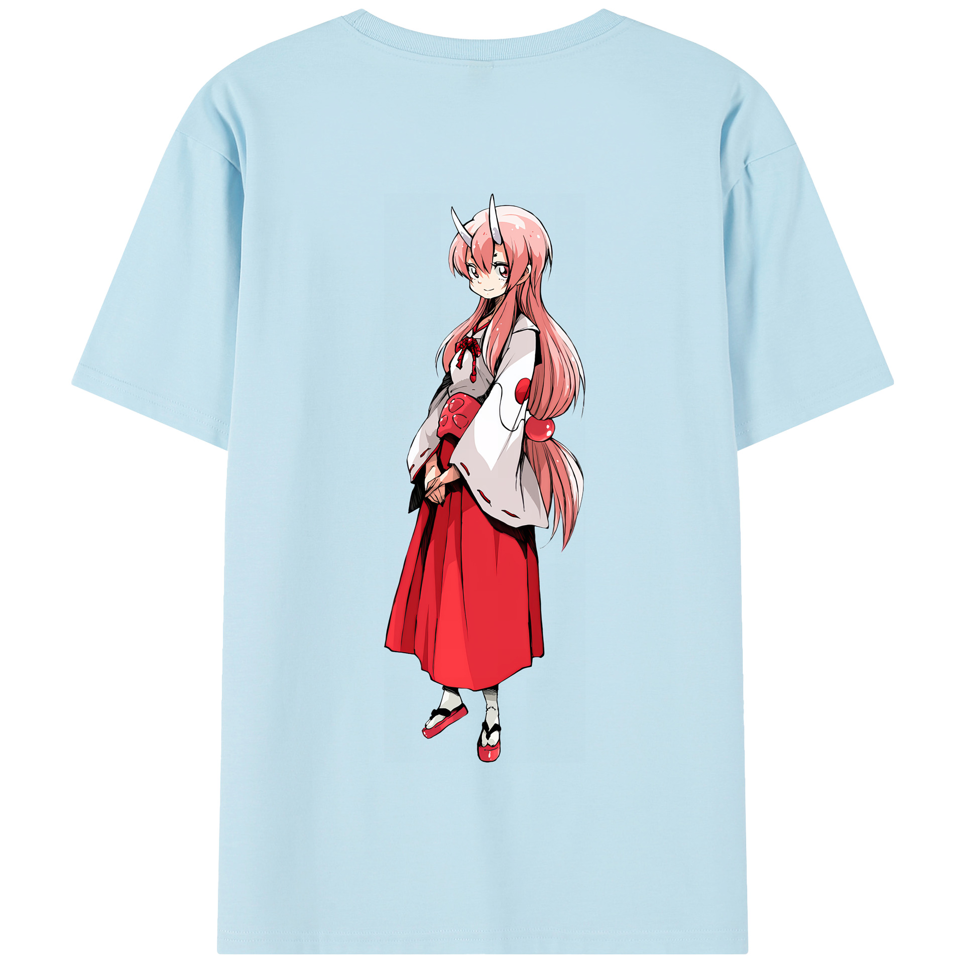 （画像用） 転スラ Regarding Reincarnated to Slime 綿100％半袖Tシャツ（背面プリント）